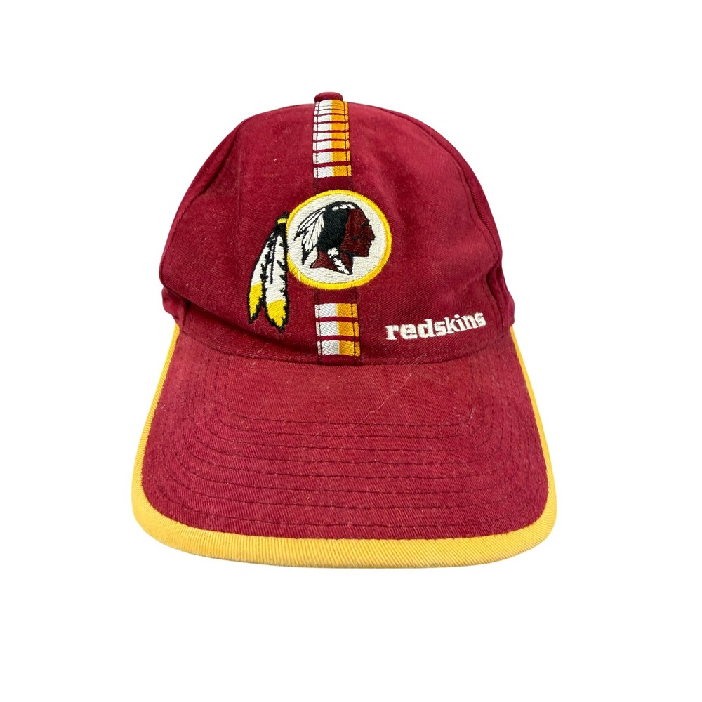 Vintage Washington Redskins NFL Hat Burgundy Gold Strapback Cap Mens OSFA